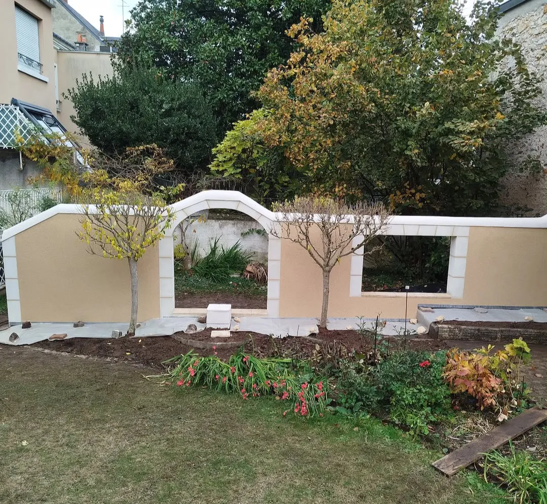 Rénovation de l'enduit d'un mur