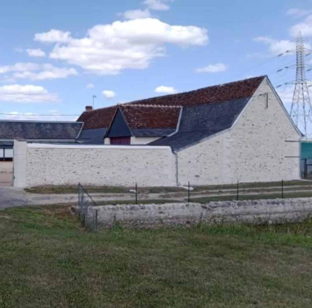 Enduit d'une longère