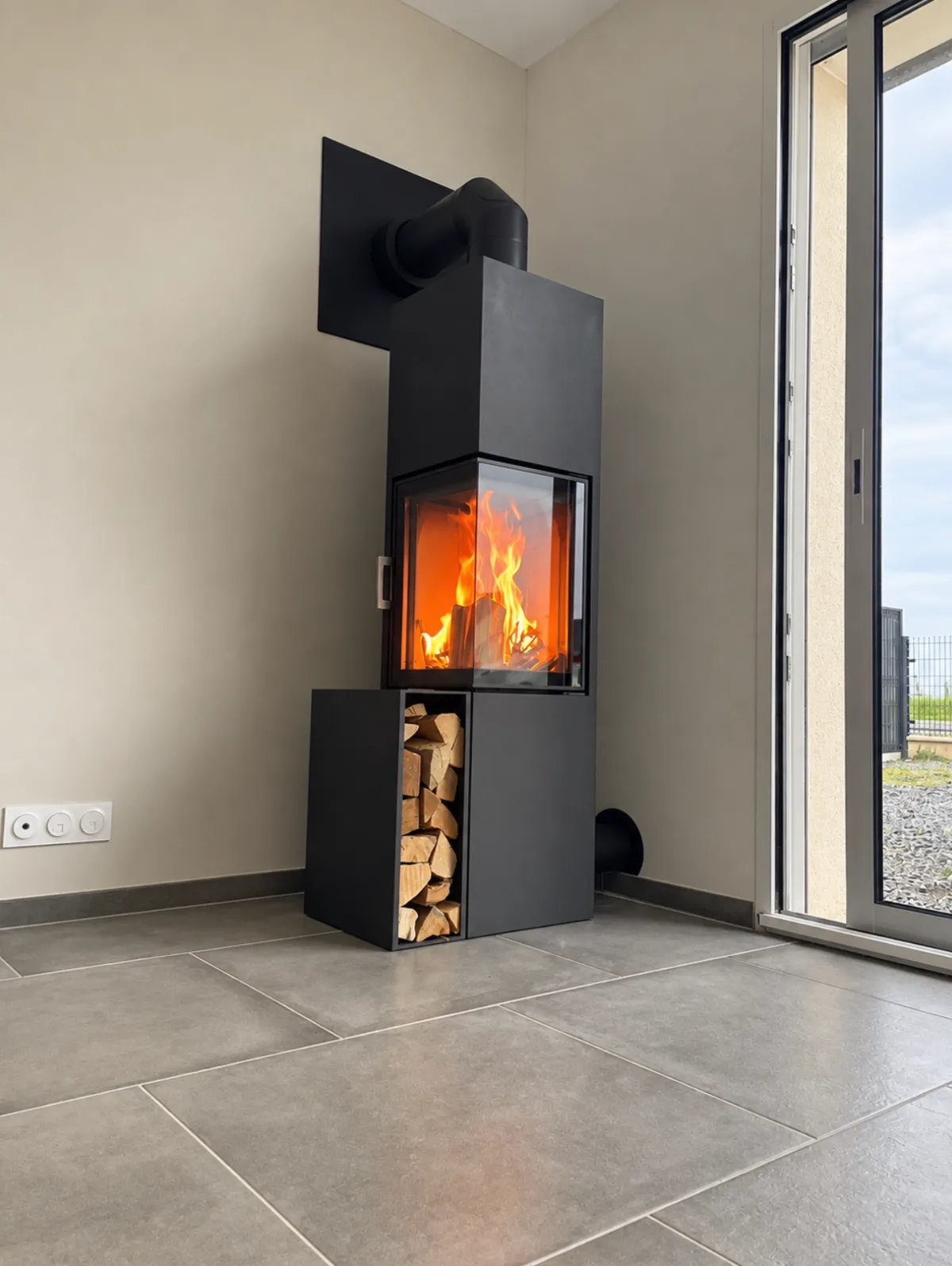 Poêle à bois Angle AUSTROFLAMM Slim 4.0