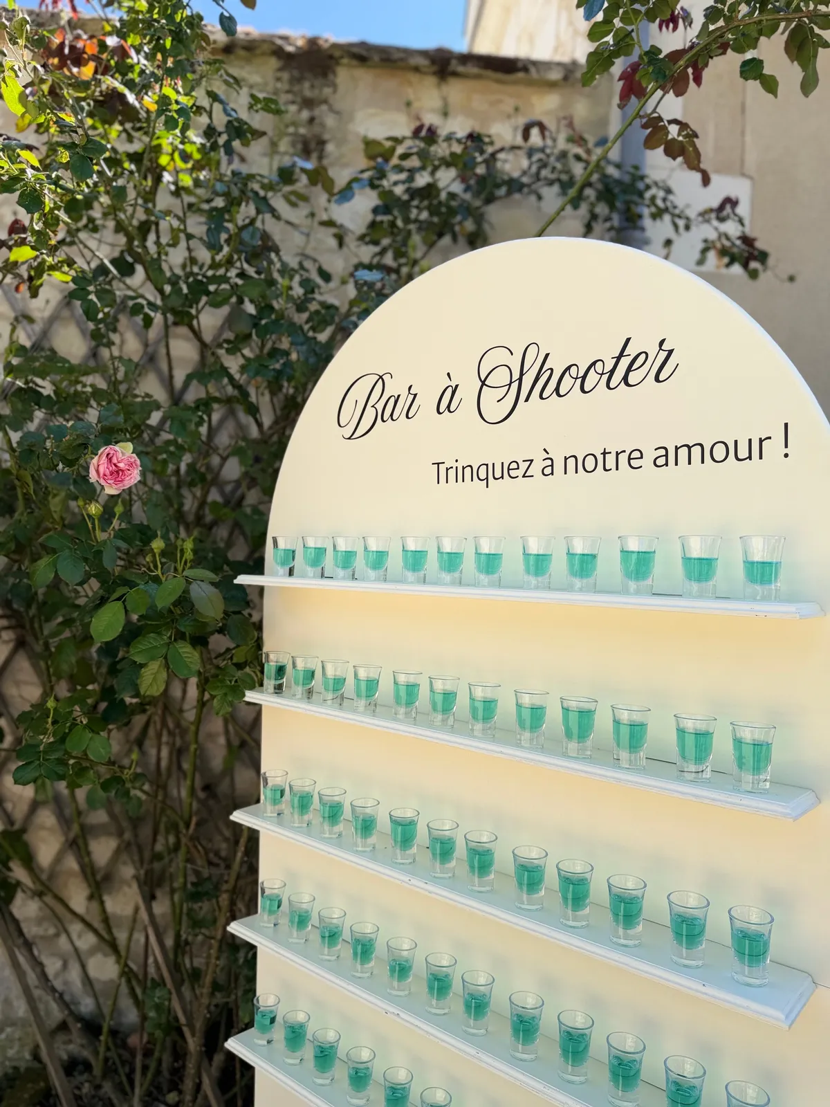 Bar a shooter, limonade, champagne