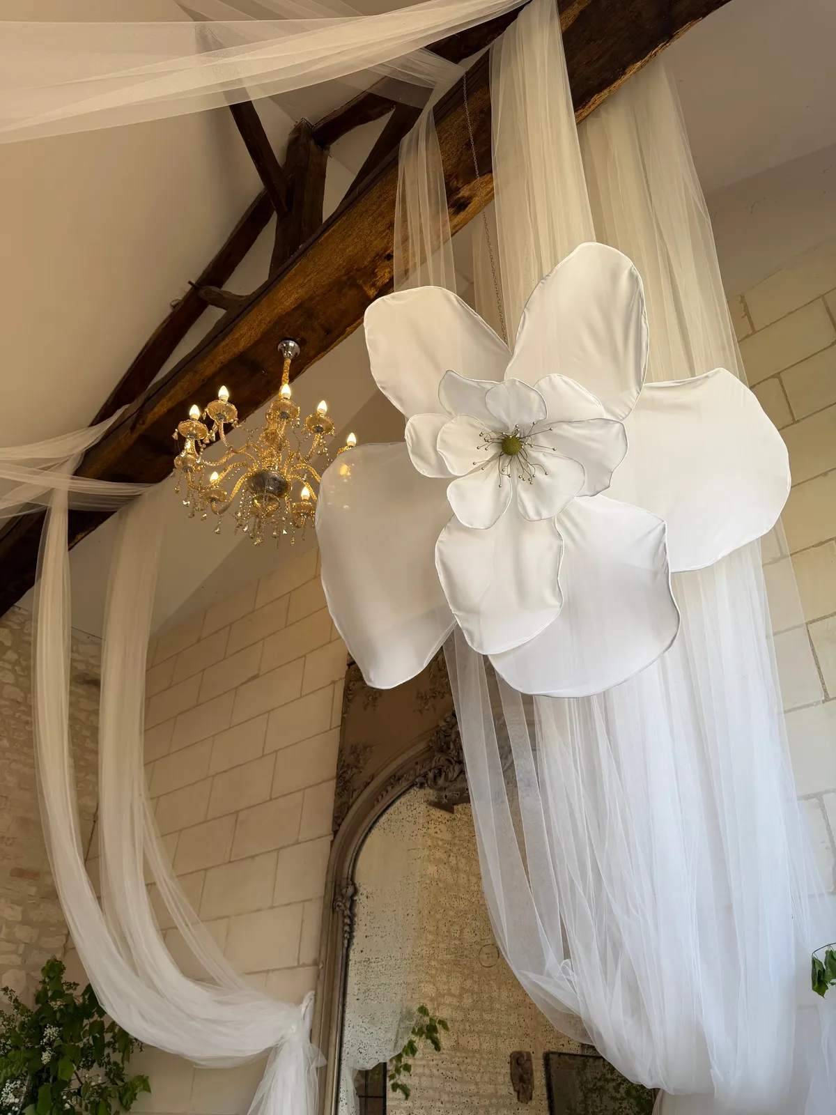 Drapés et structures en tissu