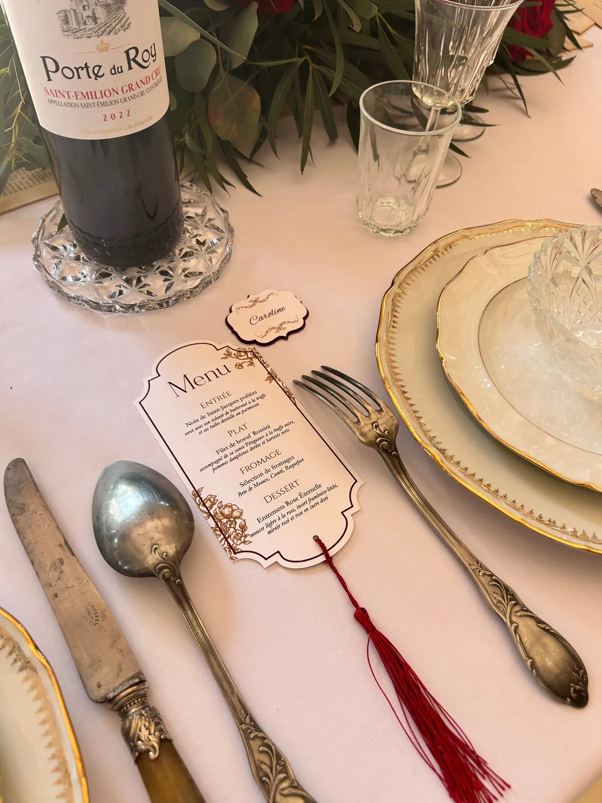 Menu - Beauty and the Beast
