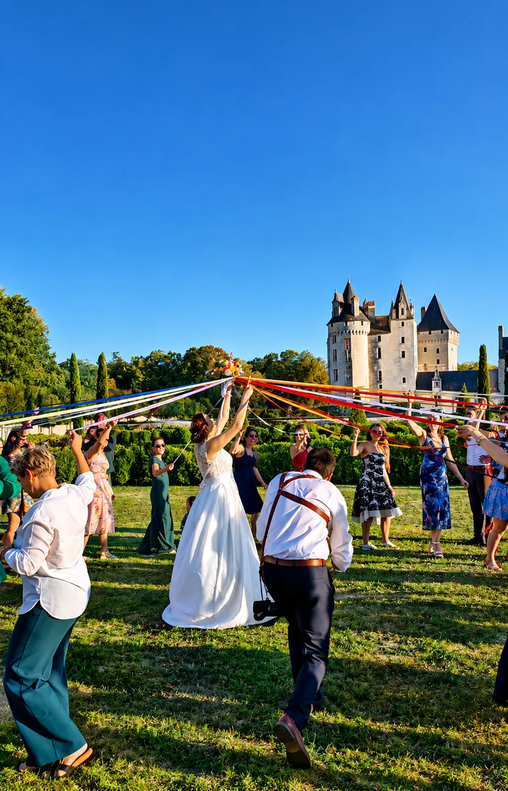 Avec DJ AЯROW, la ronde des rubans devient une animation conviviale et pleine de charme pour votre vin d’honneur. Nous intervenons dans des lieux de caractère, tels que des châteaux, pour sublimer ces instants de partage et créer de beaux souvenirs avec vos invités.