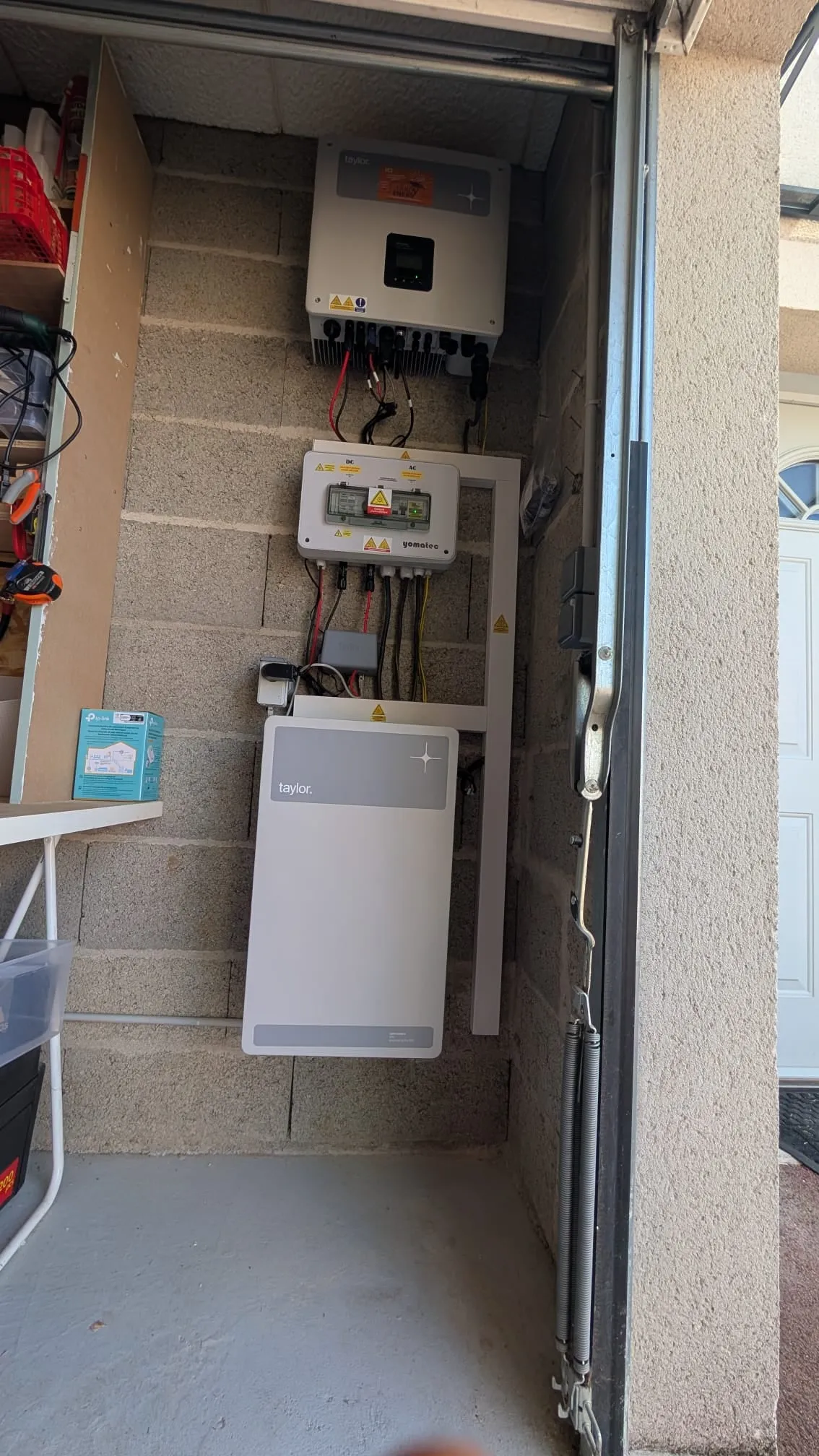 Pose de batterie de stockage 6 kw
