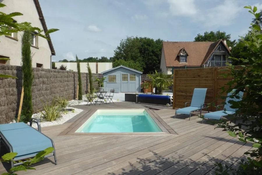 Terrasse bois piscine