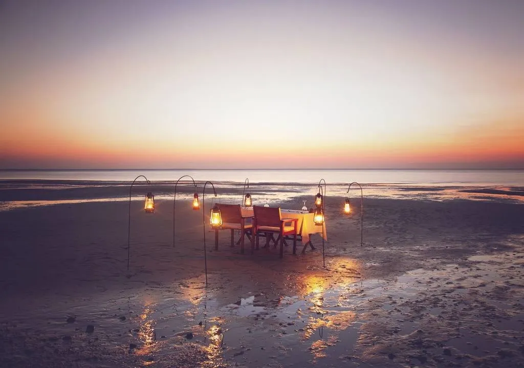 diner romantique bazaruto Zazu Voyage